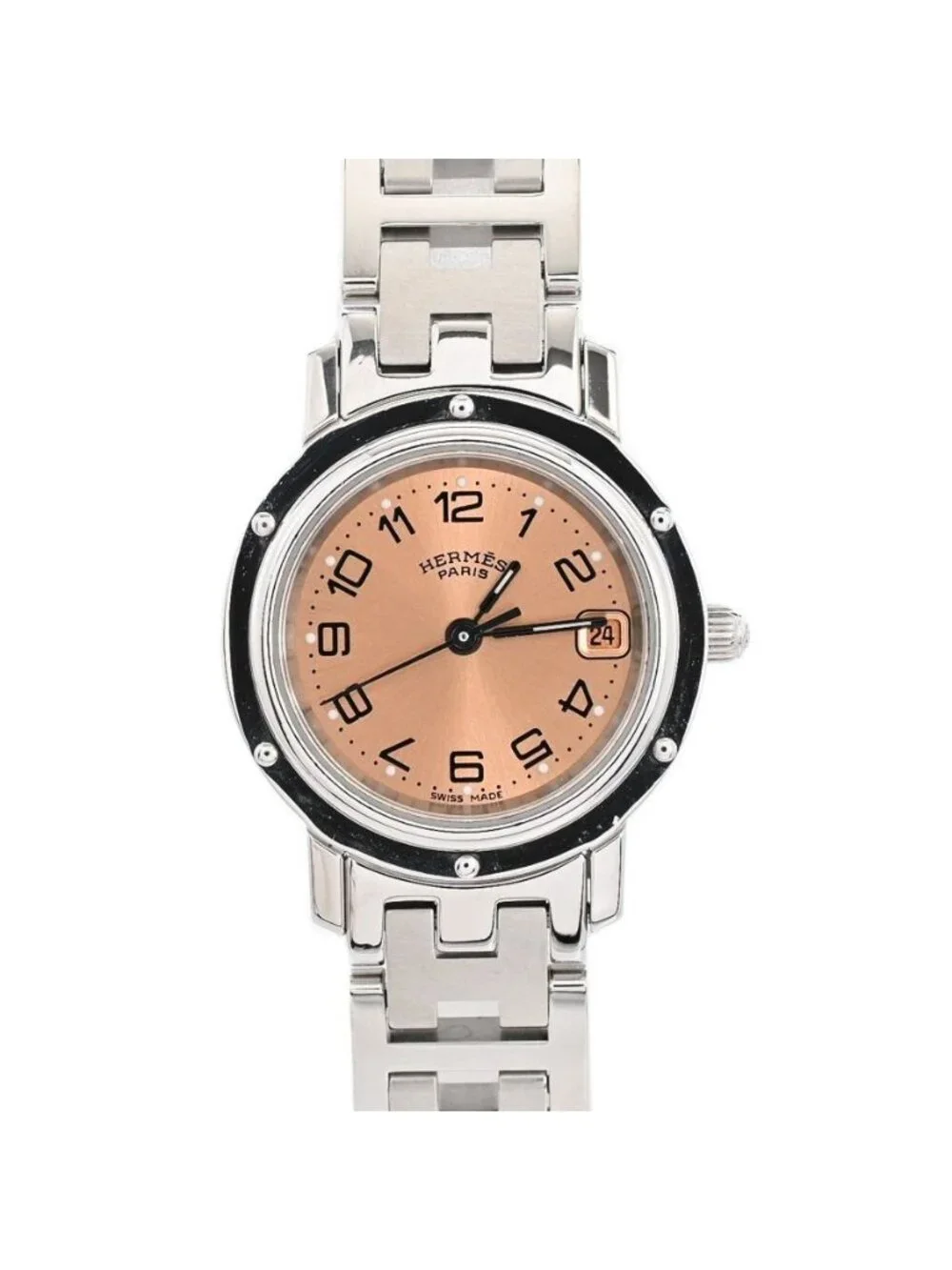 Hermes Watch Clipper Silver